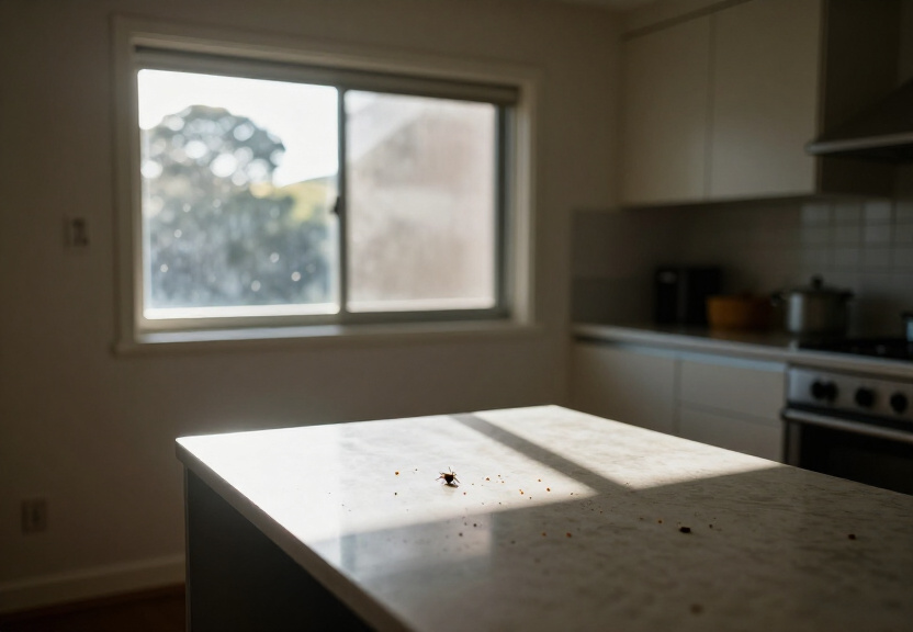 Ant trails leading to a backyard in Austral before treatment