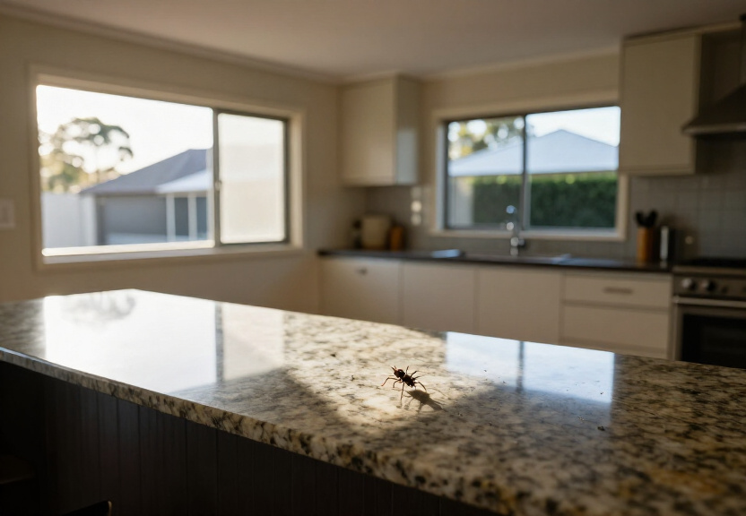 Spider-free storage room in Austral after treatment
